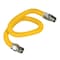 Flextron Gas Line Hose 5/8'' O.D.x72'' Len 3/4" FIPxMIP Fittings Yellow Coated Stainless Steel Flexible FTGC-YC12-72P - alternate 1
